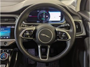 jaguar ipace 2019 interior photos steering wheel from driver perspective